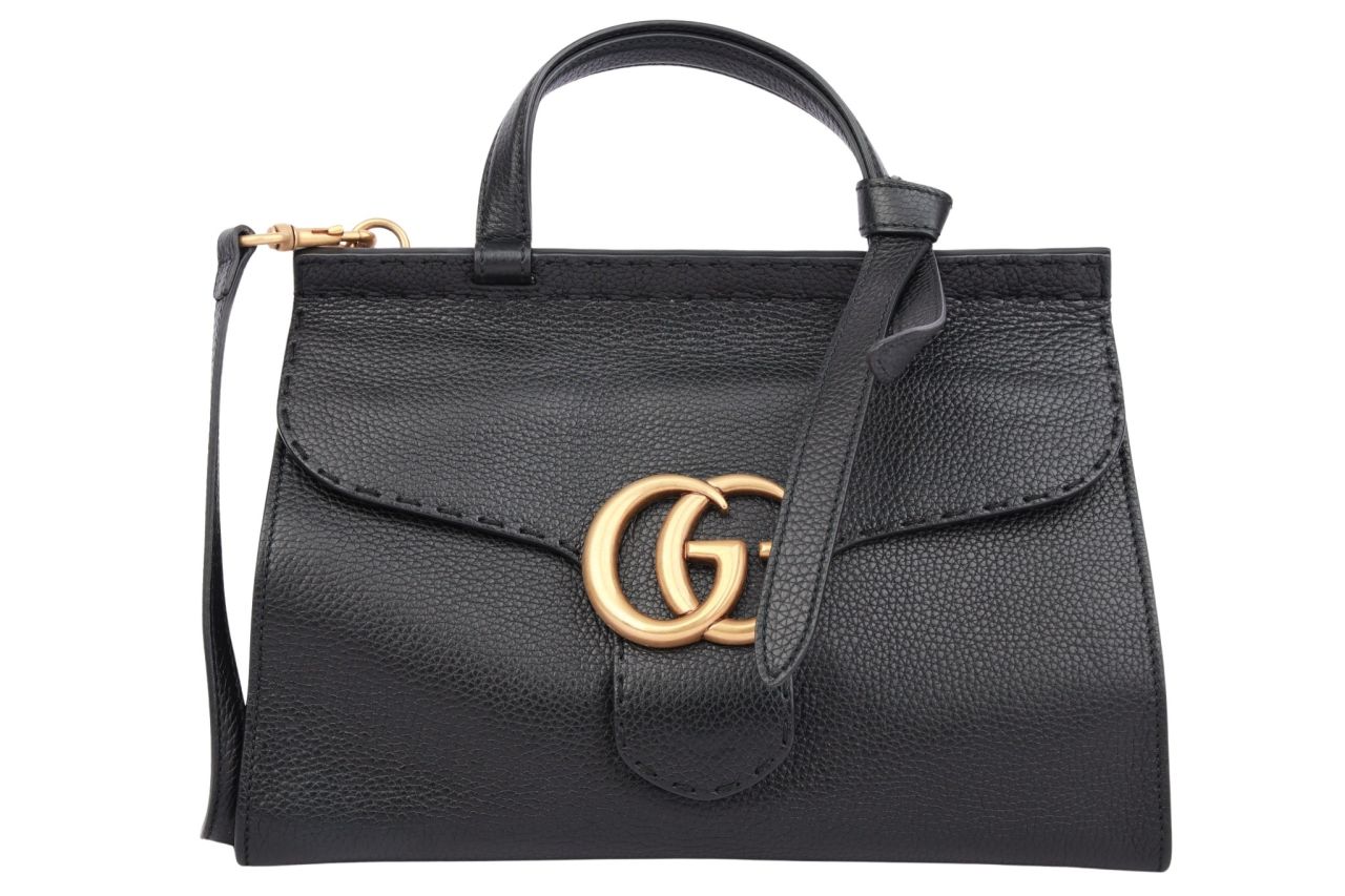 Gucci GG Marmont Schultertasche Schwarz