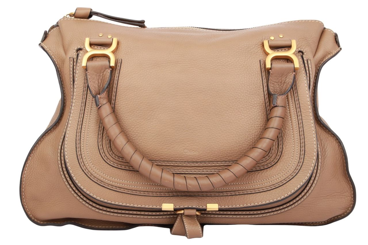 Chloé Marcie Large Braun Leder
