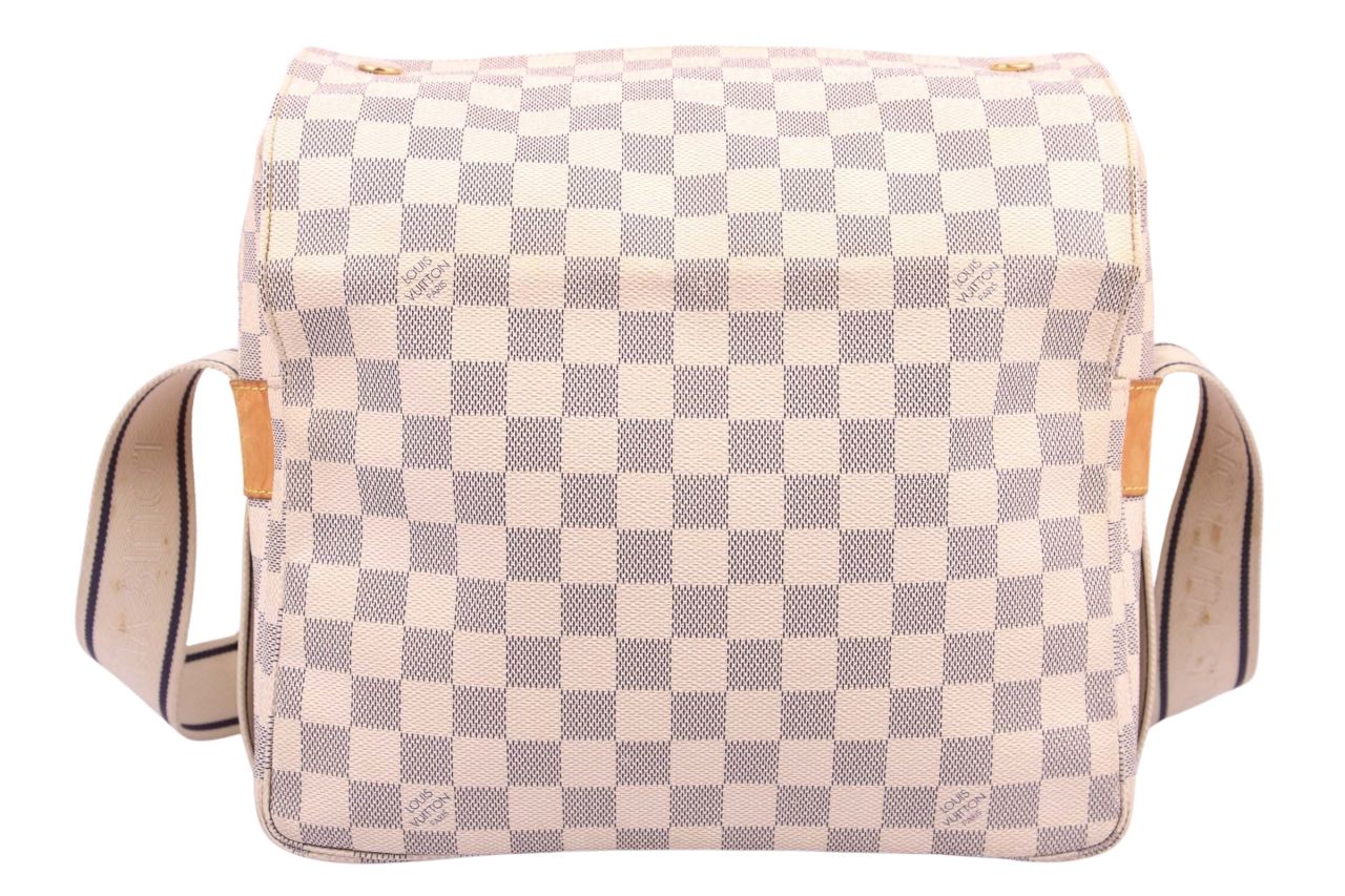 Louis Vuitton, Bags, Louis Vuitton3za282 Auth Shoulder Bag Damier Azur  Naviglio N5189