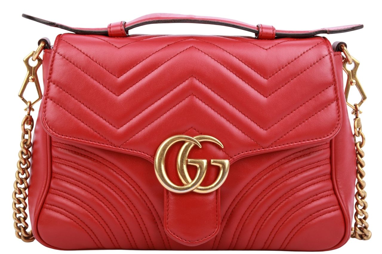Gucci Marmont Leder Rot