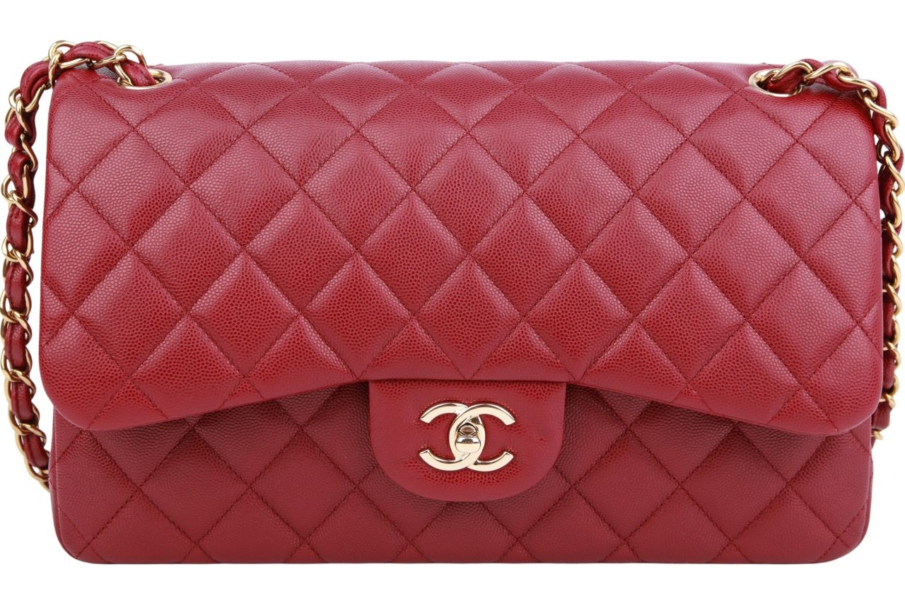 Chanel Timeless Jumbo Double Flap Bag Bordeaux