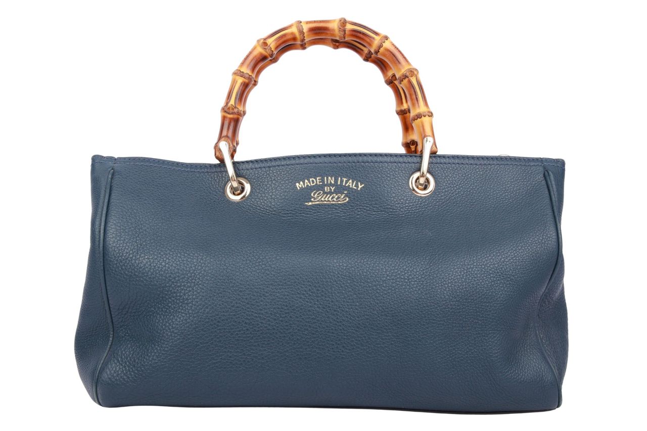 Gucci Bamboo Shopper Marineblau