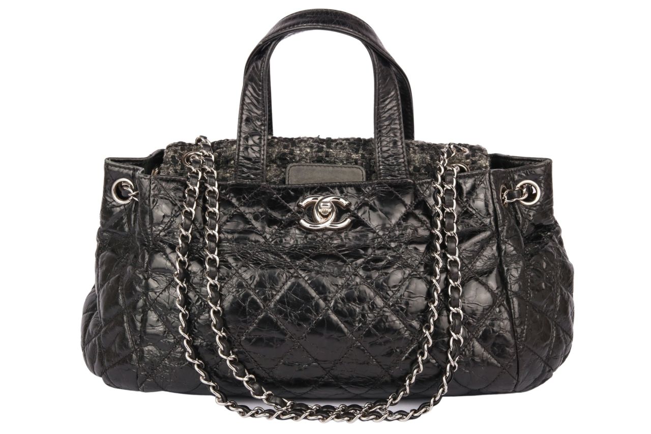 Chanel Portobello Tweed Bag Small Black
