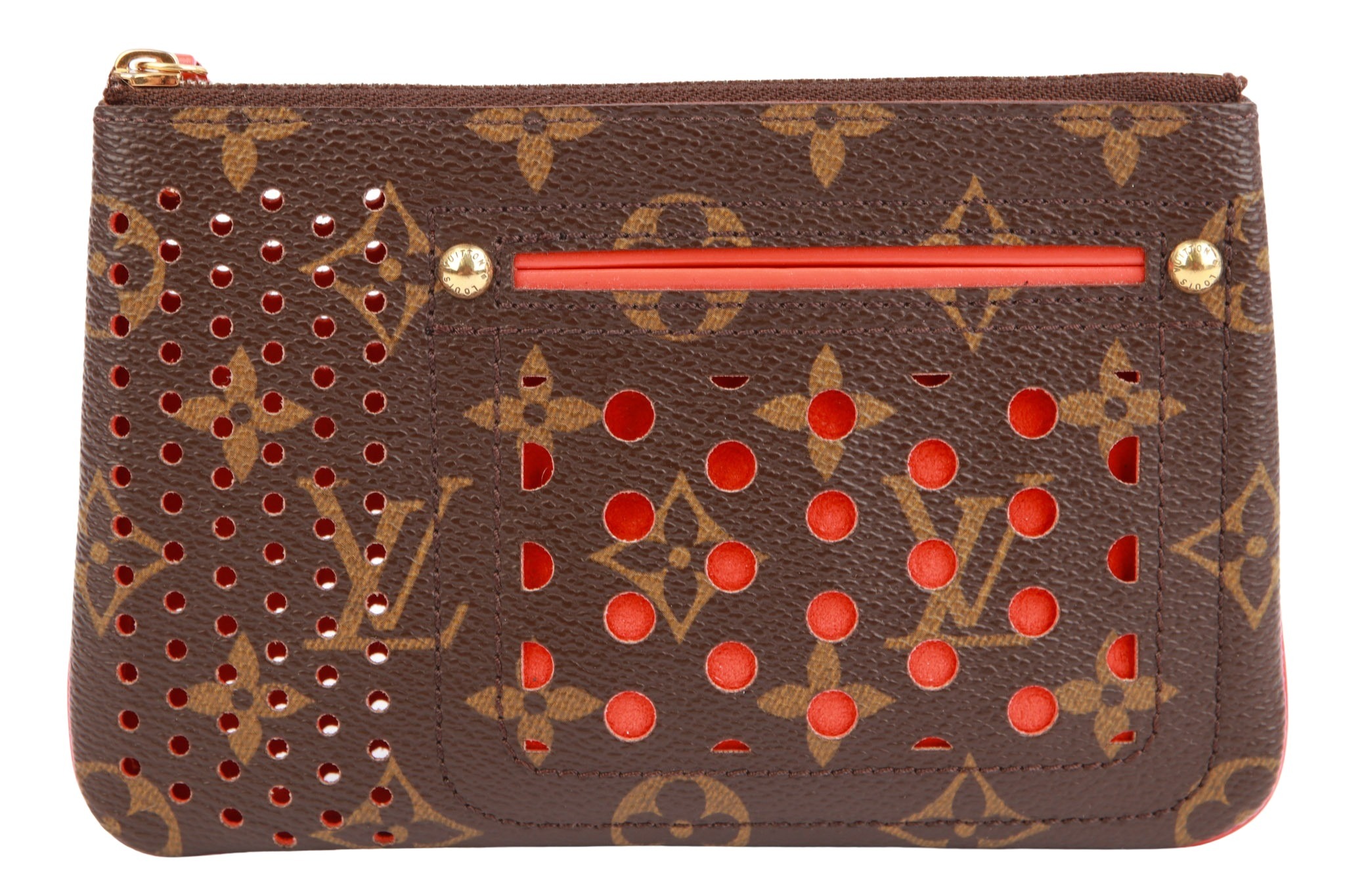 Louis Vuitton Limited Edition Monogram Perforated Plat Pochette