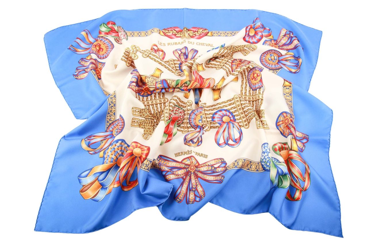 Hermès Carré "Les Rubans Du Cheval" Seide 90 x 90 cm
