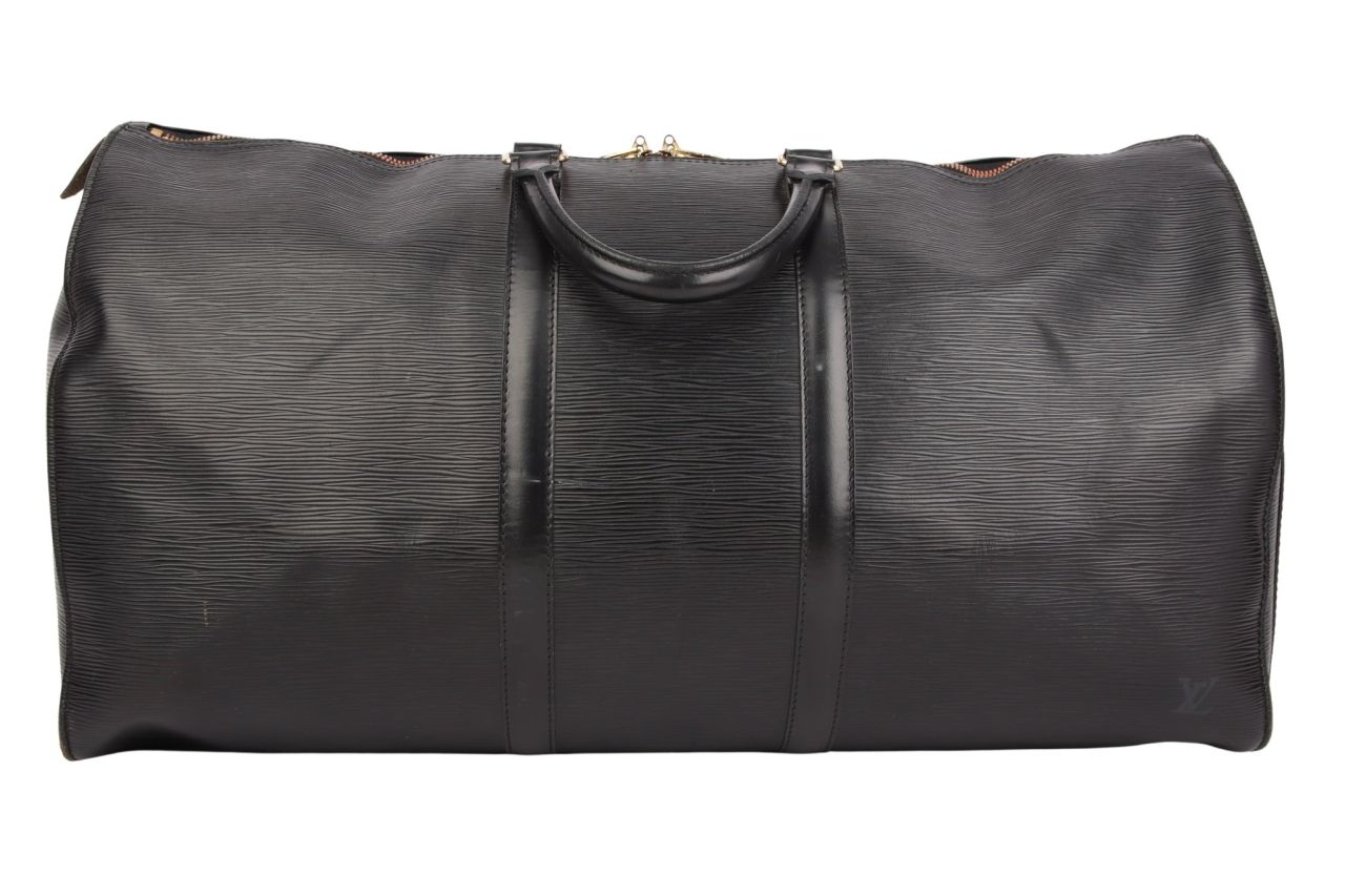 Louis Vuitton Keepall 55 Epi Leder Schwarz
