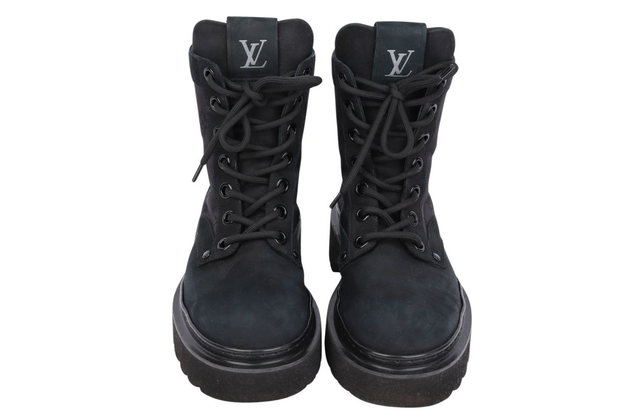 Louis Vuitton Ranger Boots Monogram Schwarz Gr. 40,5