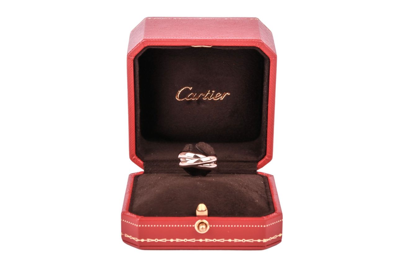 Cartier Trinity Ring Weißgold Gr. 49