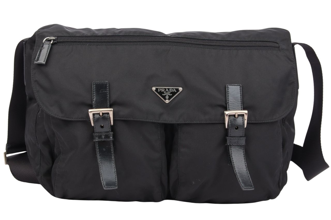 Prada Nylon Umhängetasche Schwarz