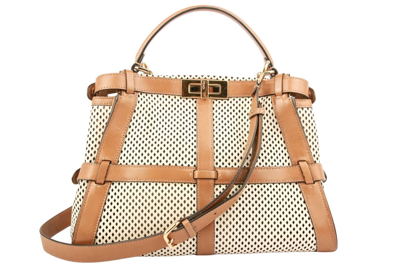 Fendi Peekaboo Beige / Braun