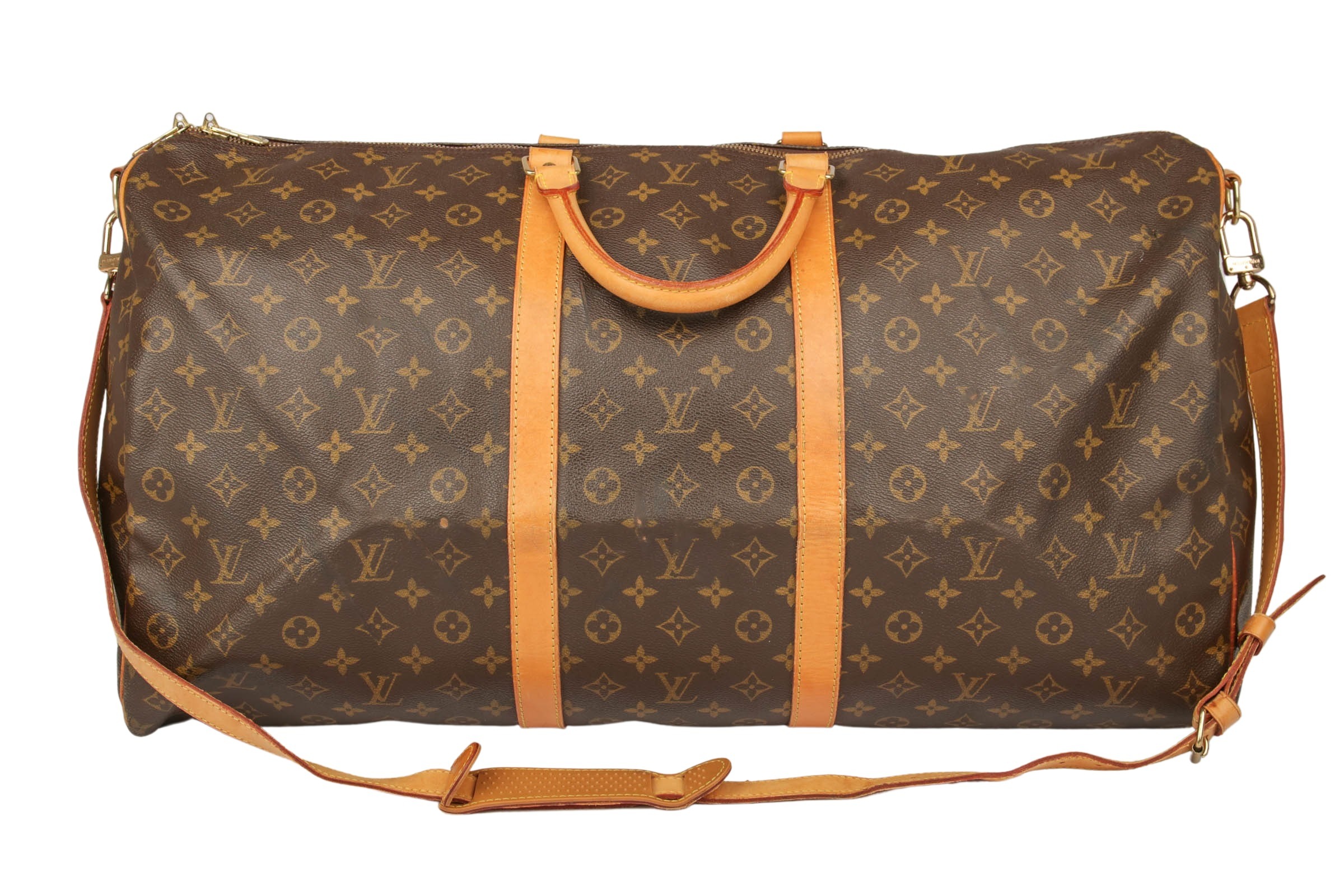Louis Vuitton Monogram Keepall Bandouliere 60 Boston Bag