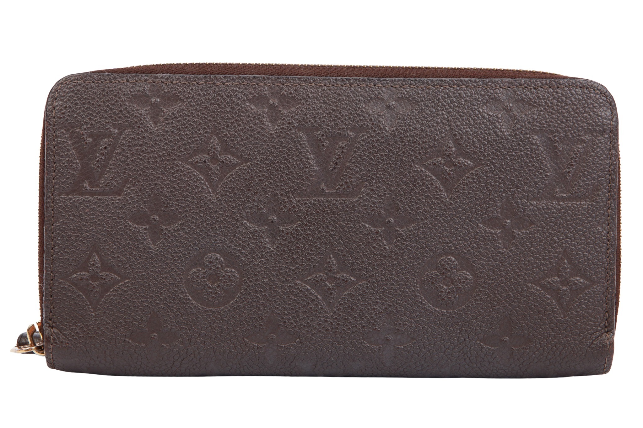 Louis Vuitton Zippy Portemonnaie Empreinte Leder Braun