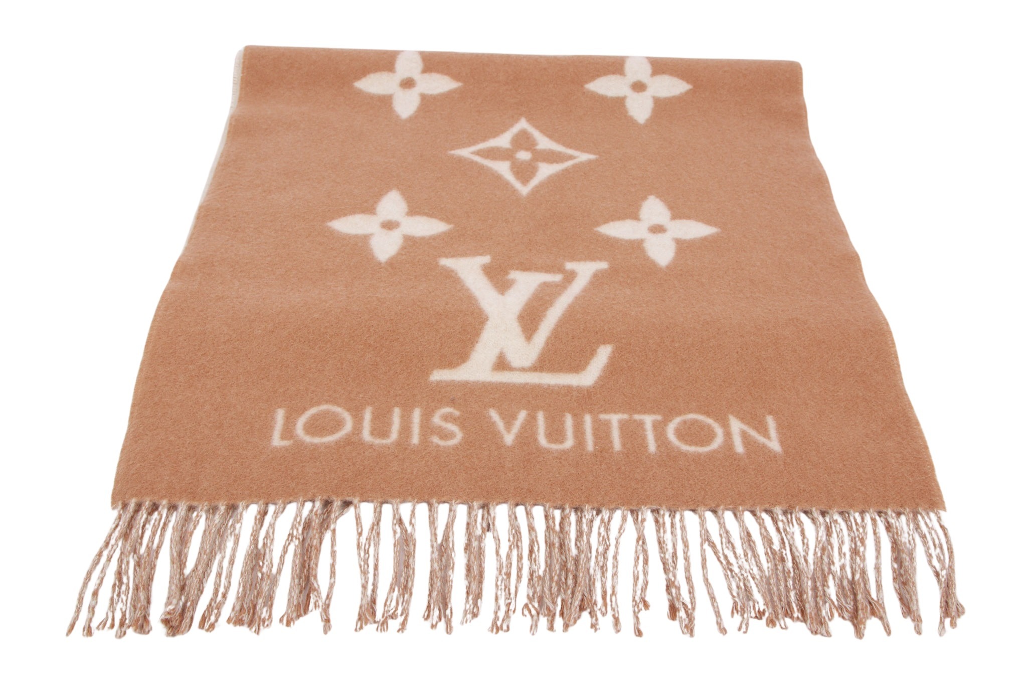 Louis Vuitton Monogram Kaschmir Schal Beige