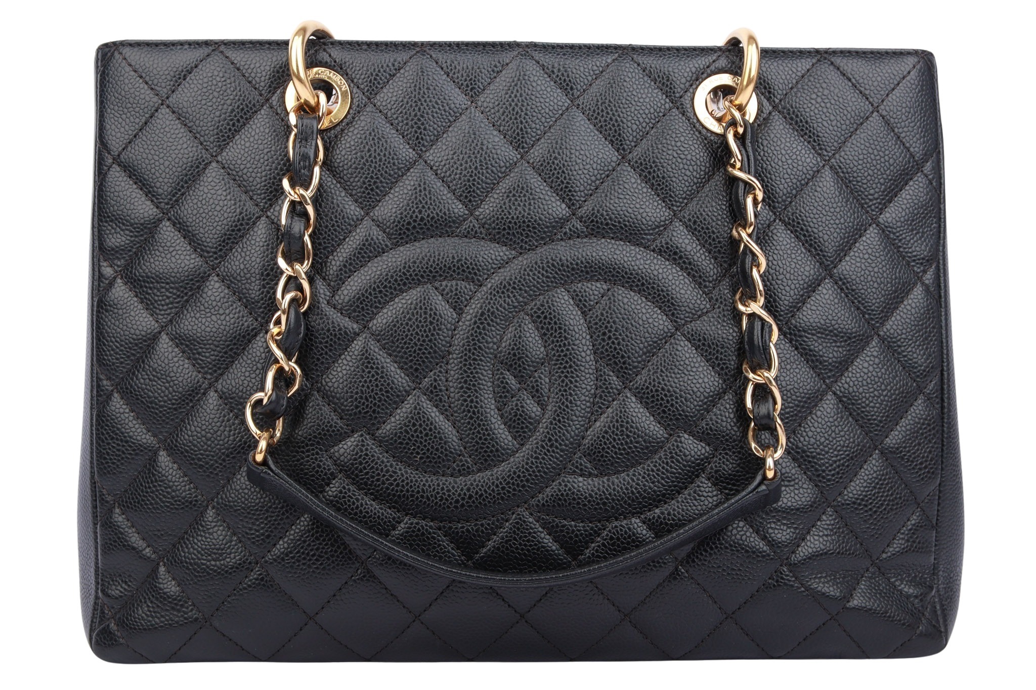 Chanel Grand Shopping Tote Kaviar Leder Schwarz