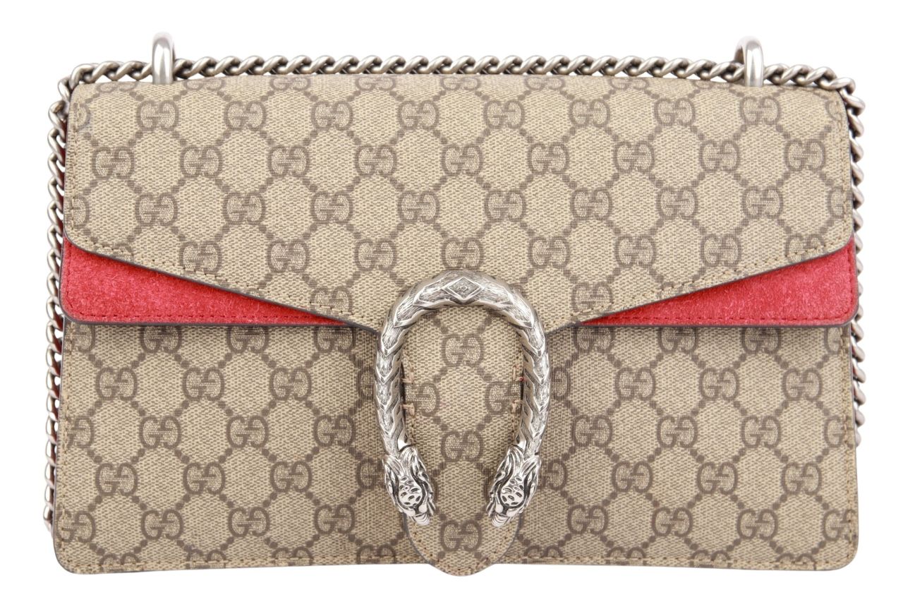 Gucci Dionysus Guccissima Canvas Braun / Rot