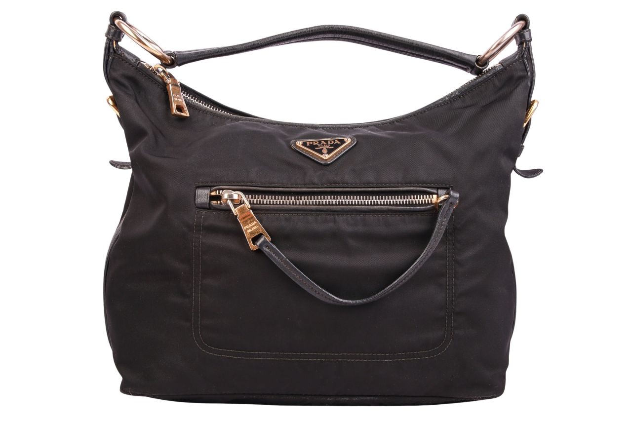 Prada Nylon Handtasche Schwarz