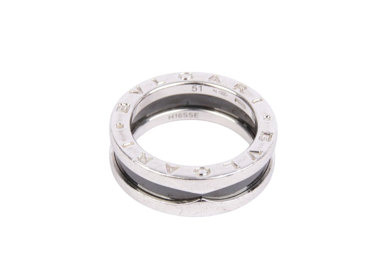 Bulgari Ring Save the Children Edition Silver Ceramik Gr. 51