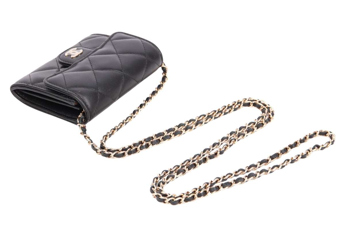 Chanel Mini Wallet On Chain Black | Luxussachen.com