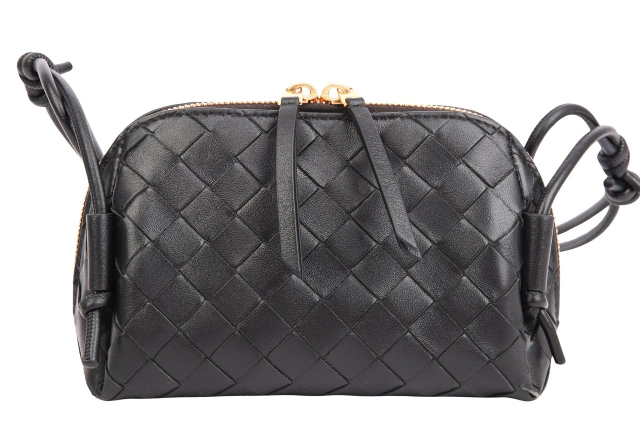 Bottega Veneta Concert Pouch Schwarz