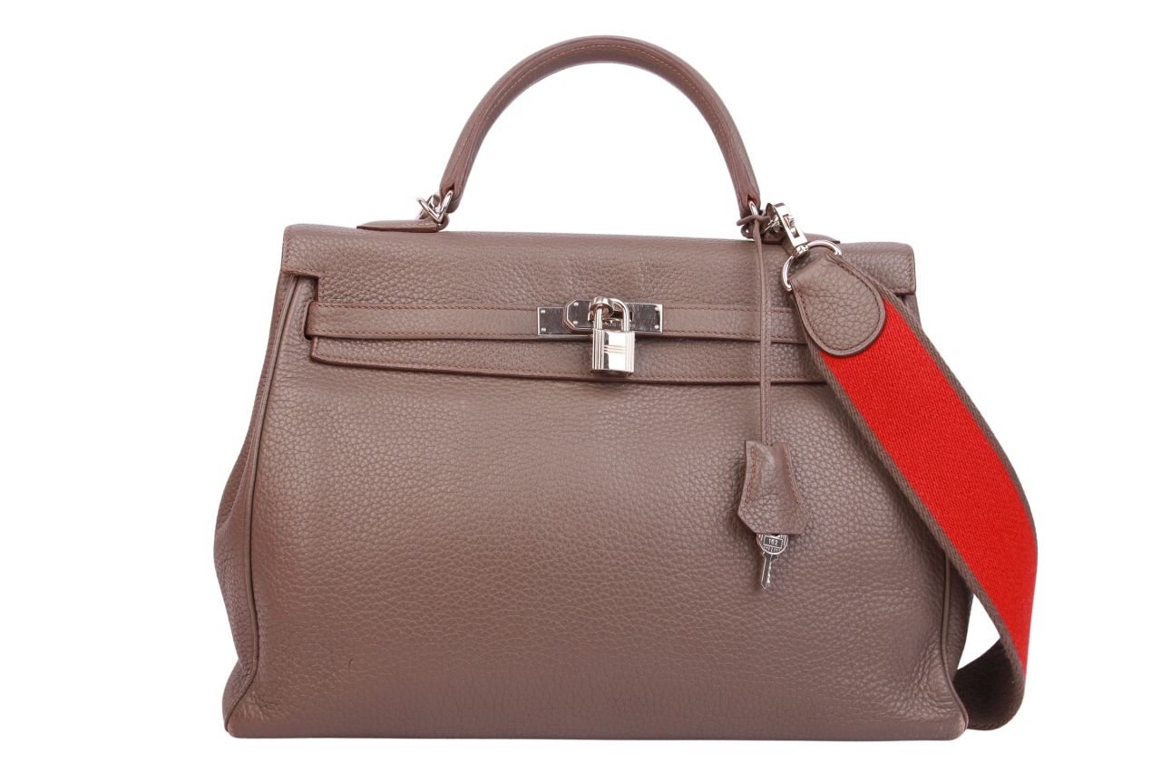 Hermès Kelly 35 Taurillon Clémence Grau