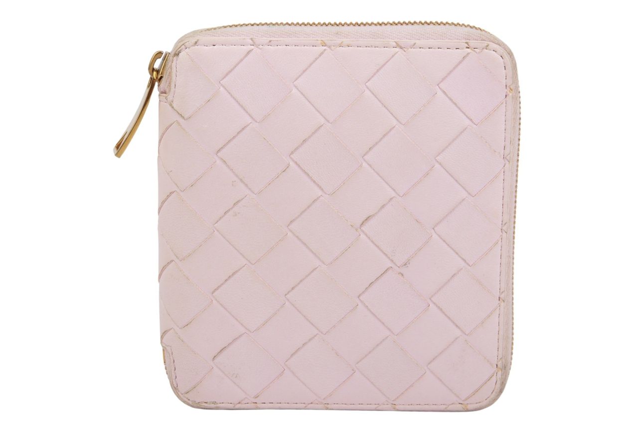 Bottega Veneta Intrecciato Portemonnaie Nappaleder Zartrosa