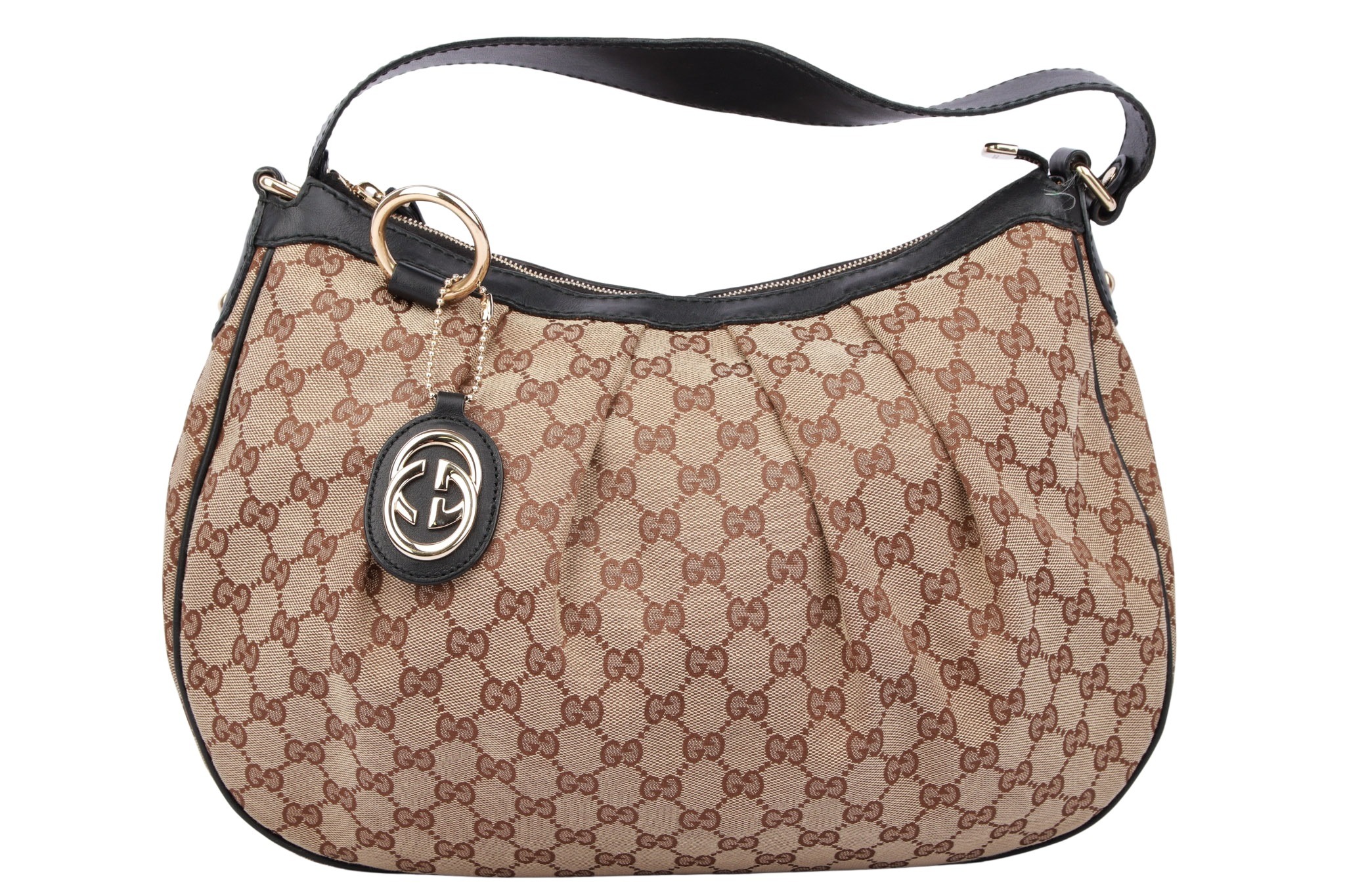 Gucci Hobo Bag Guccissima Canvas Braun