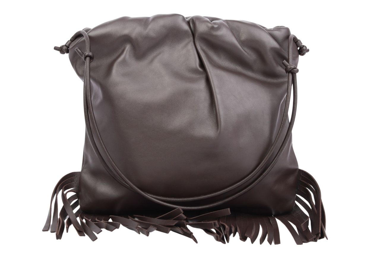 Bottega Veneta Pouch Fringe Dunkelbraun