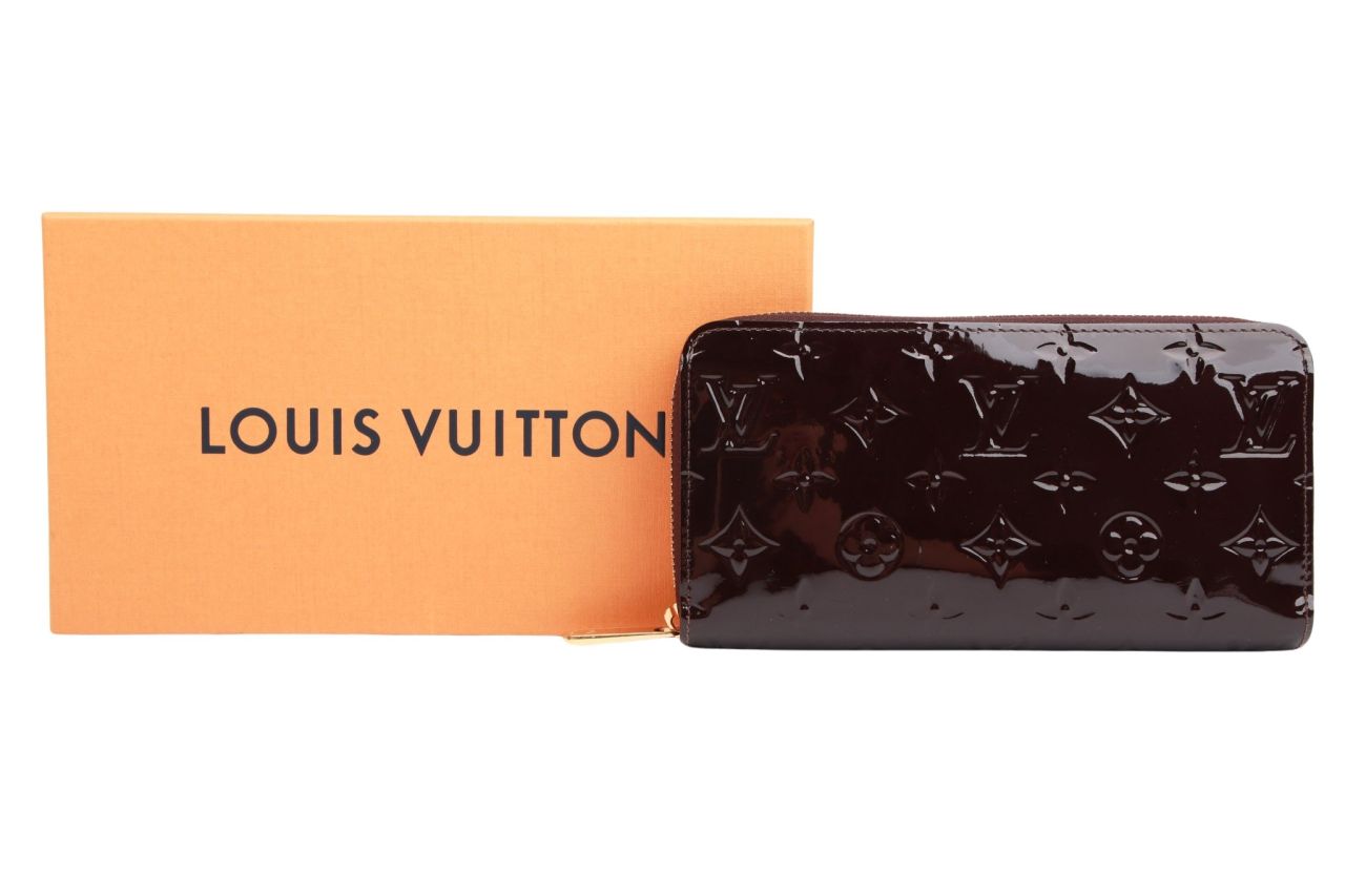 Louis Vuitton Zippy Portemonnaie Monogram Vernis Amarante