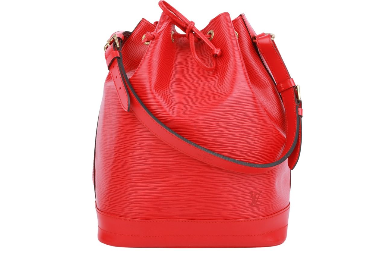 Louis Vuitton Sac Noé Grand Epi Leder Rot