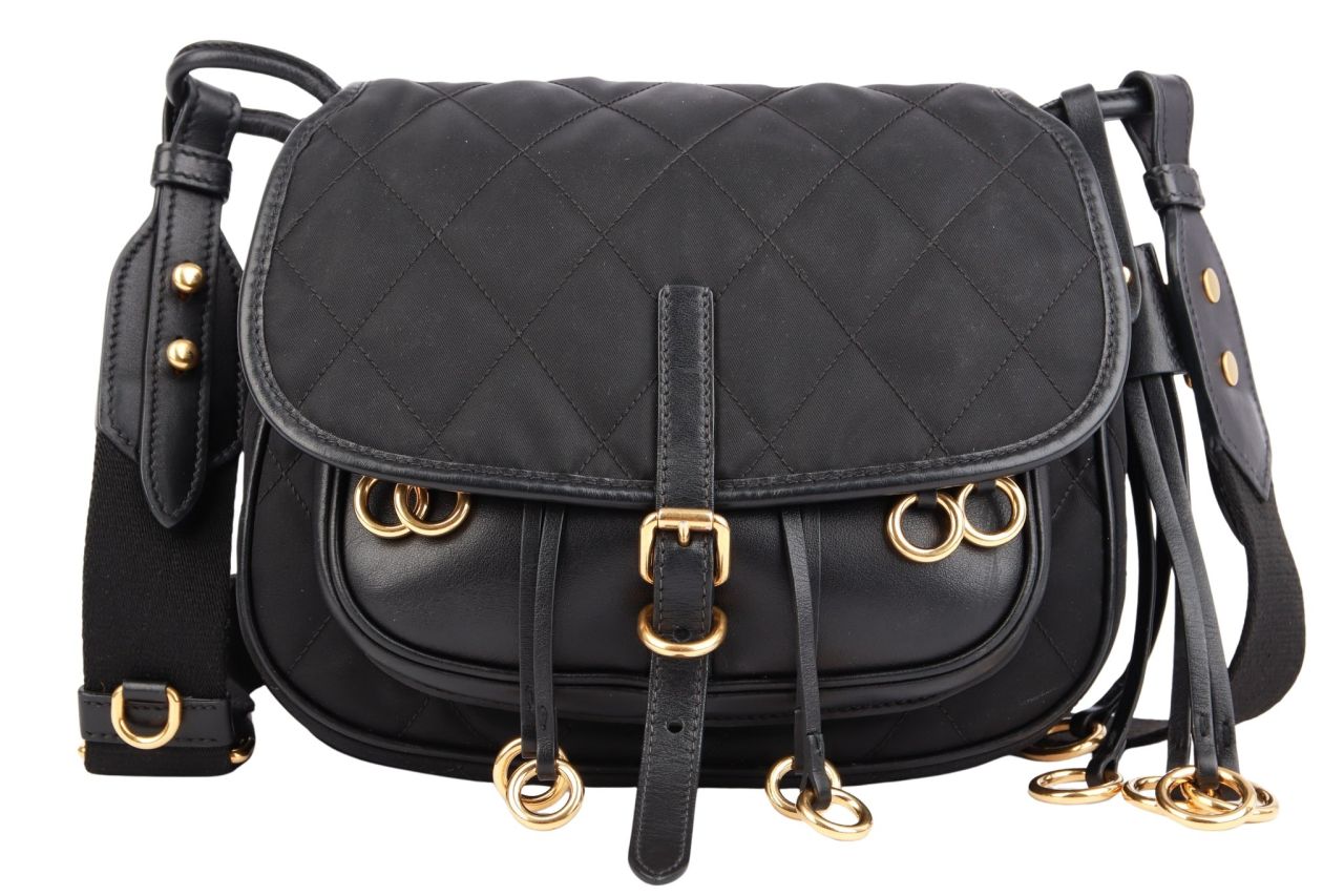 Prada Corsaire Umhängetasche Schwarz