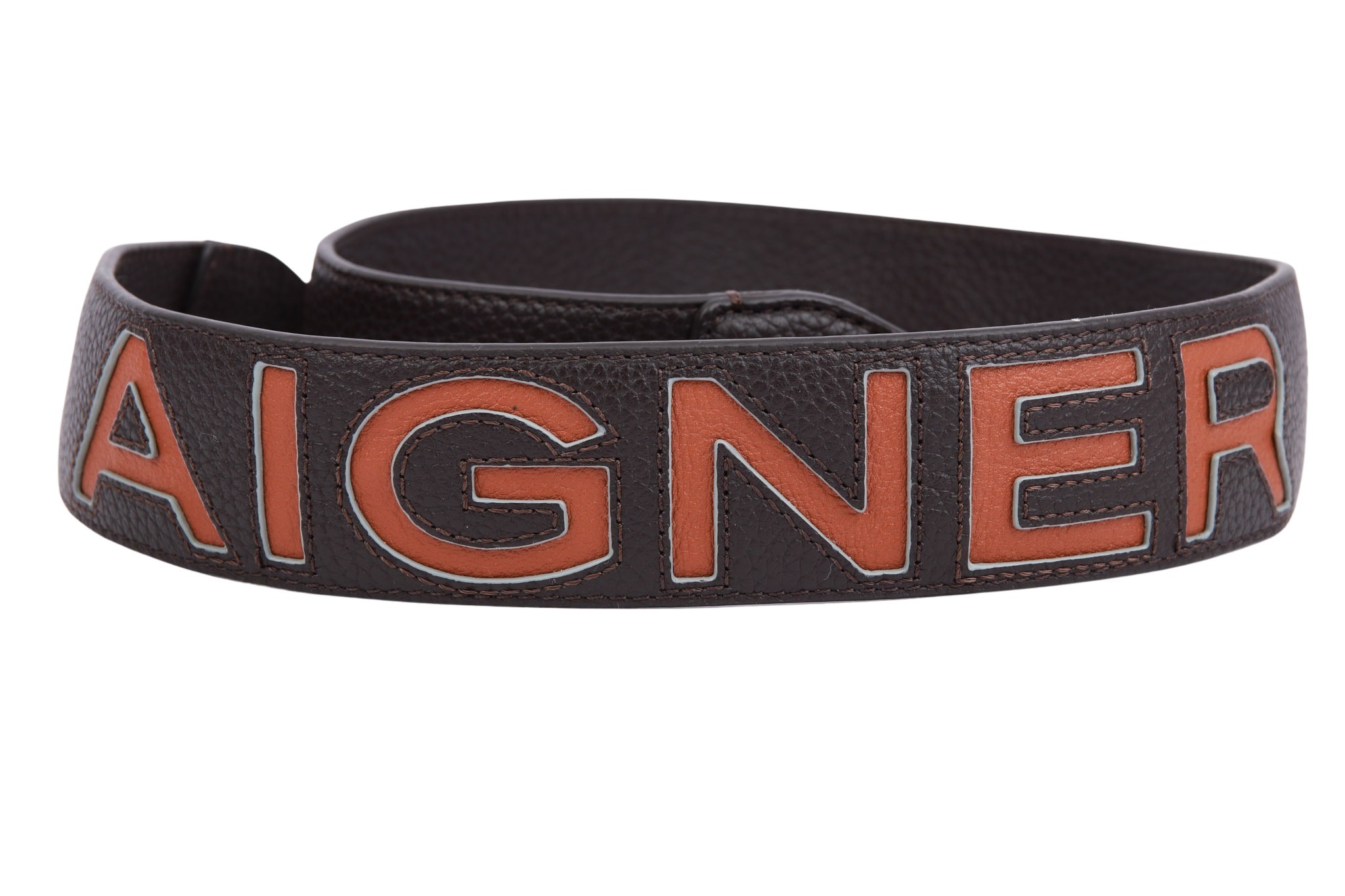 Aigner Schulterriemen Dunkelbraun Leder