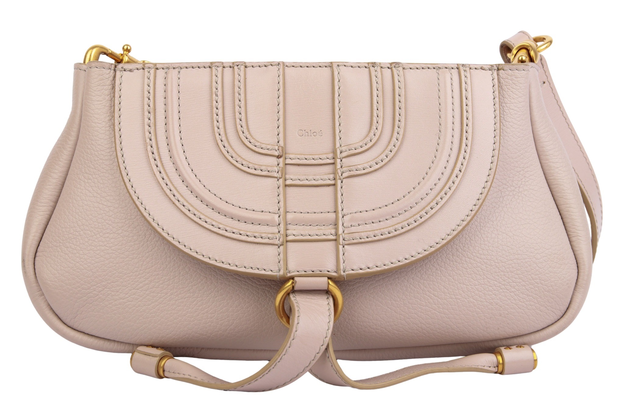 Chloé Marcie Mini Shoulder Bag Taupe
