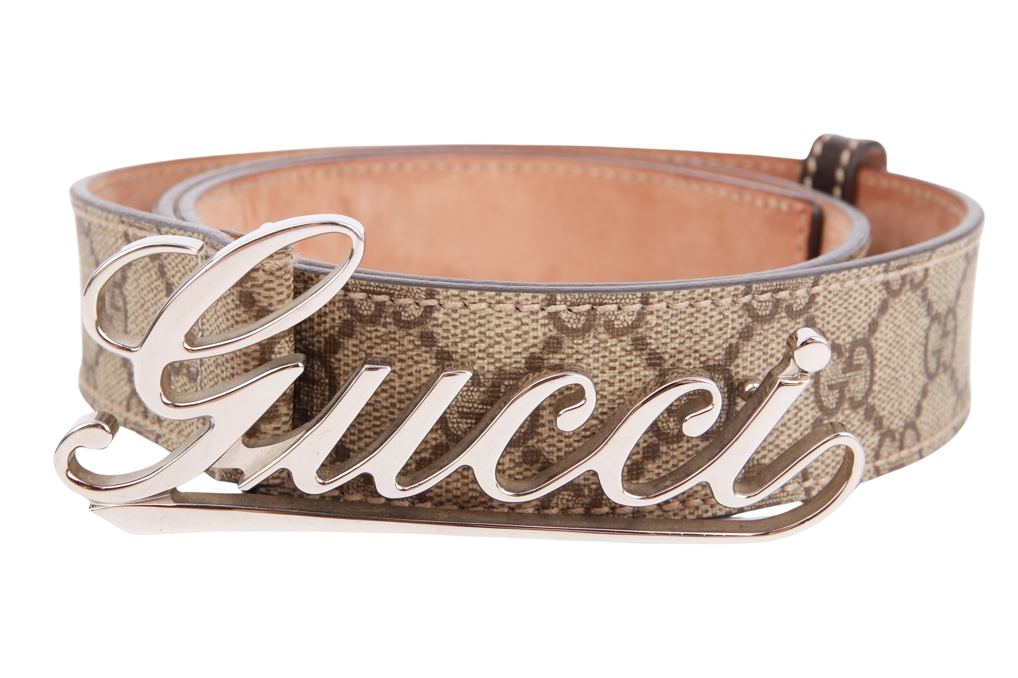 Gucci Gürtel GG Supreme Braun Gr. 85