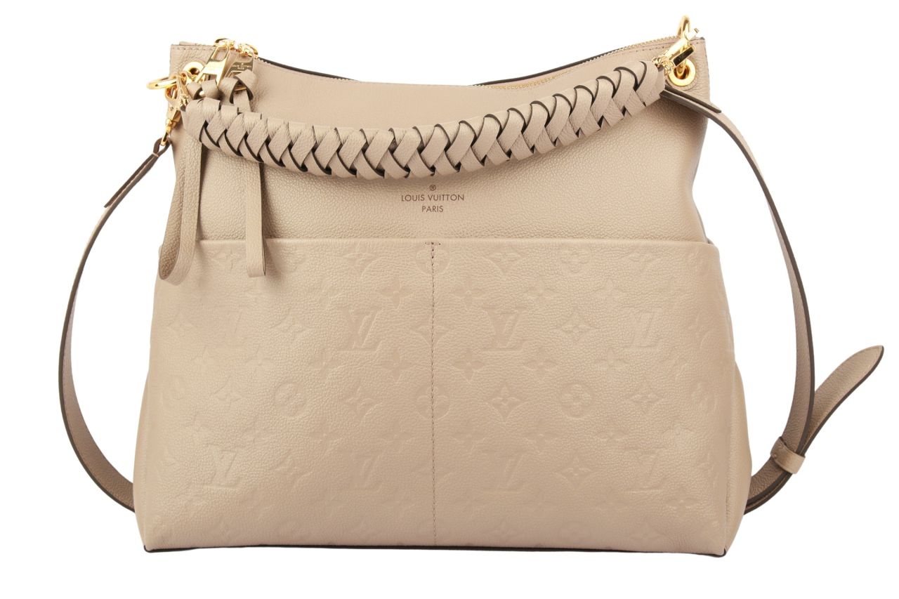 Louis Vuitton Maida Hobo Bag Monogram Empreinte Taupe