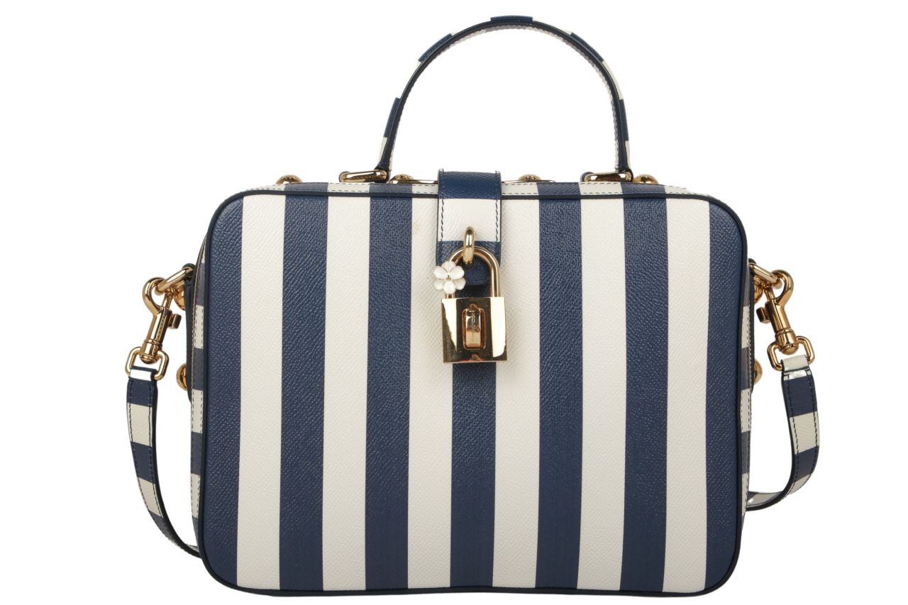 Dolce & Gabbana Box Bag Blau / Weiß