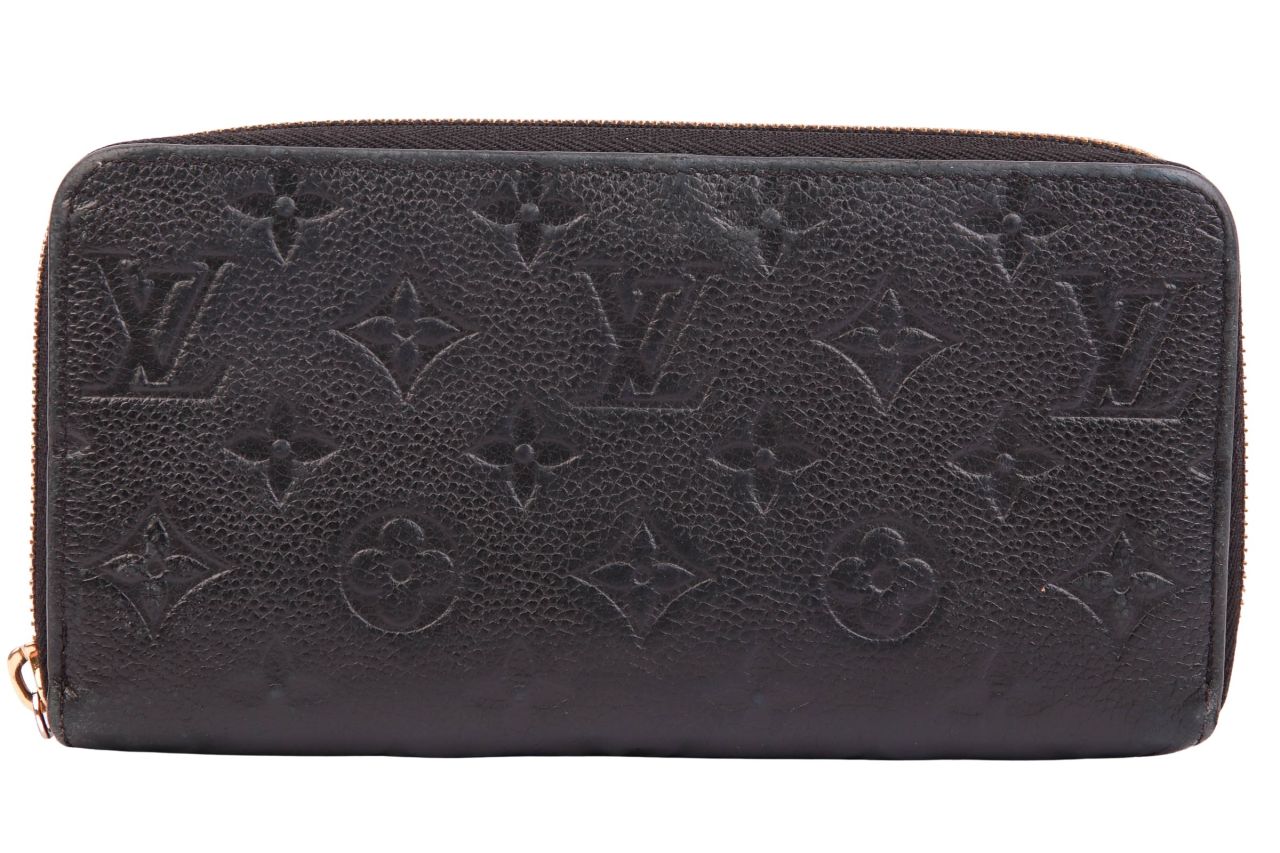Louis Vuitton Cleménce Geldbörse Monogram Empreinte Schwarz