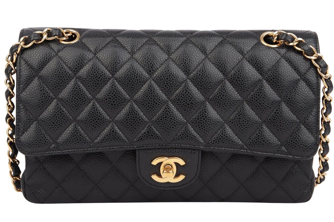 Chanel Timeless Classic Double Flap Medium Schwarz