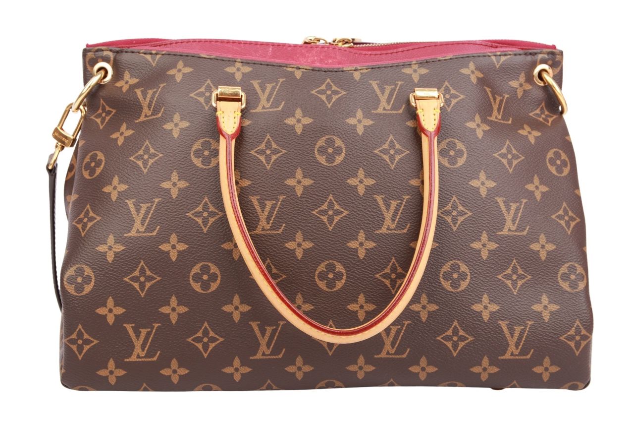 Louis Vuitton Pallas MM Monogram Canvas / Rot
