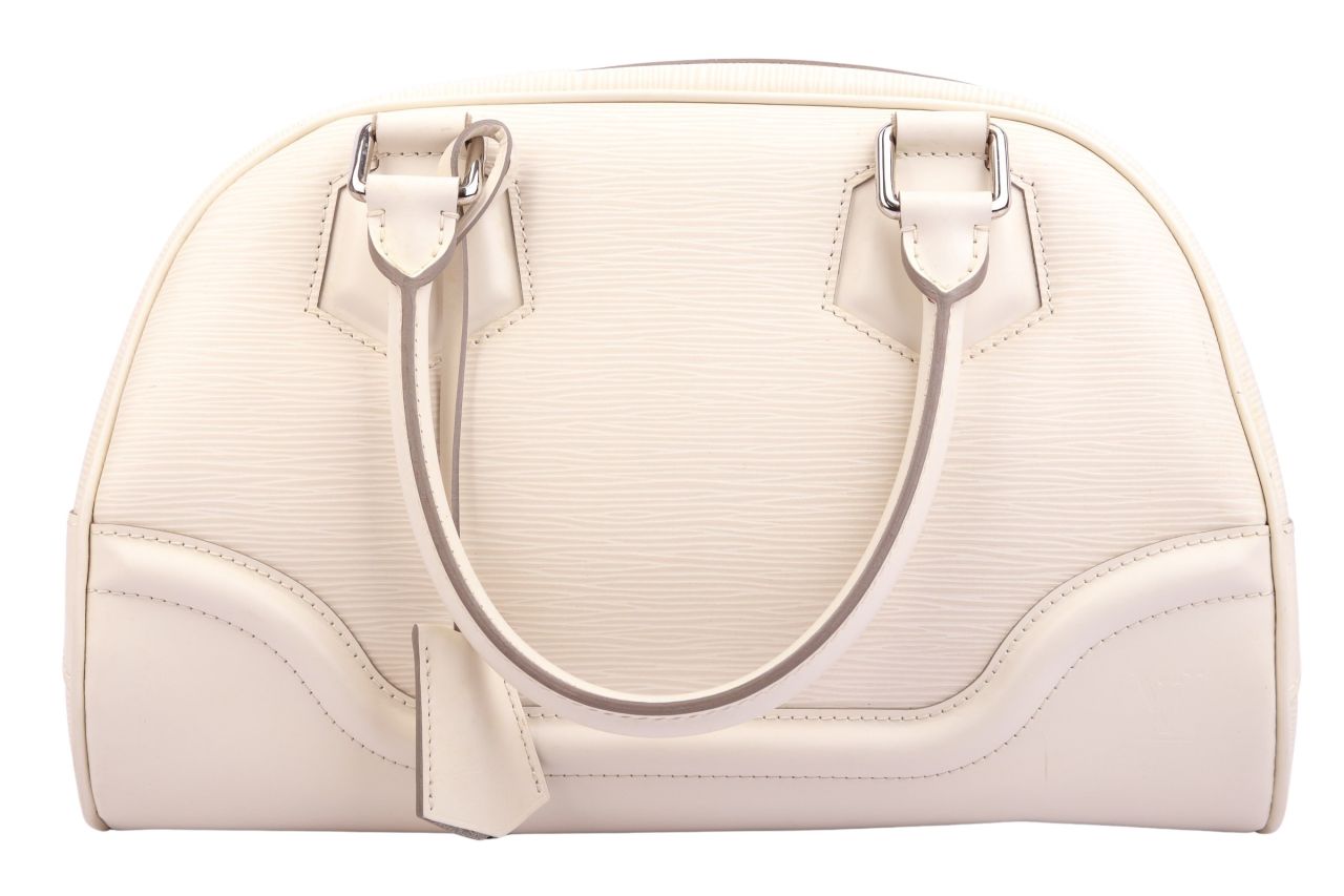 Louis Vuitton Montaigne Bowling Bag Epi Leder Weiß