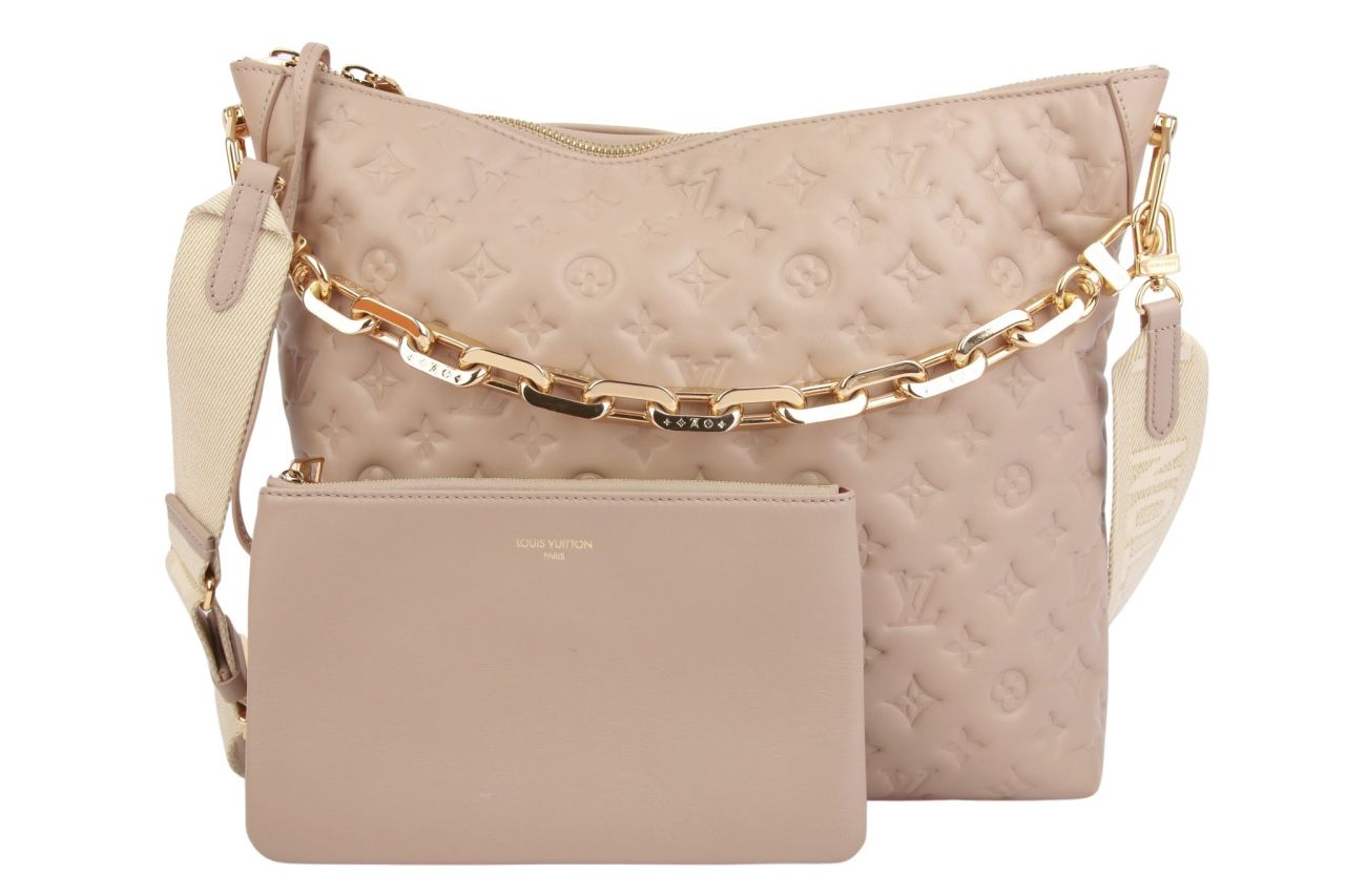Louis Vuitton Coussin Hobo MM Empreinte Taupe