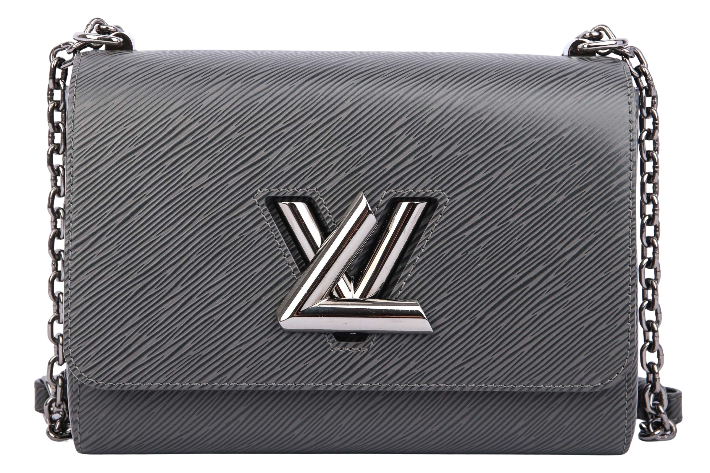 Louis Vuitton Twist MM Leder Grau Louis Vuitton Twist MM Leder Grau