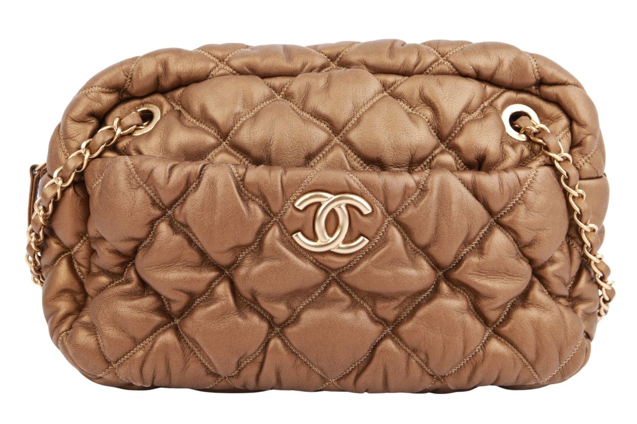 Chanel Bubble Quilt Bag Gold