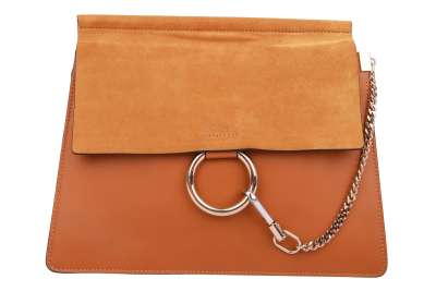 chloe faye small tobacco Chloé Small Faye Leather Shoulder Bag
