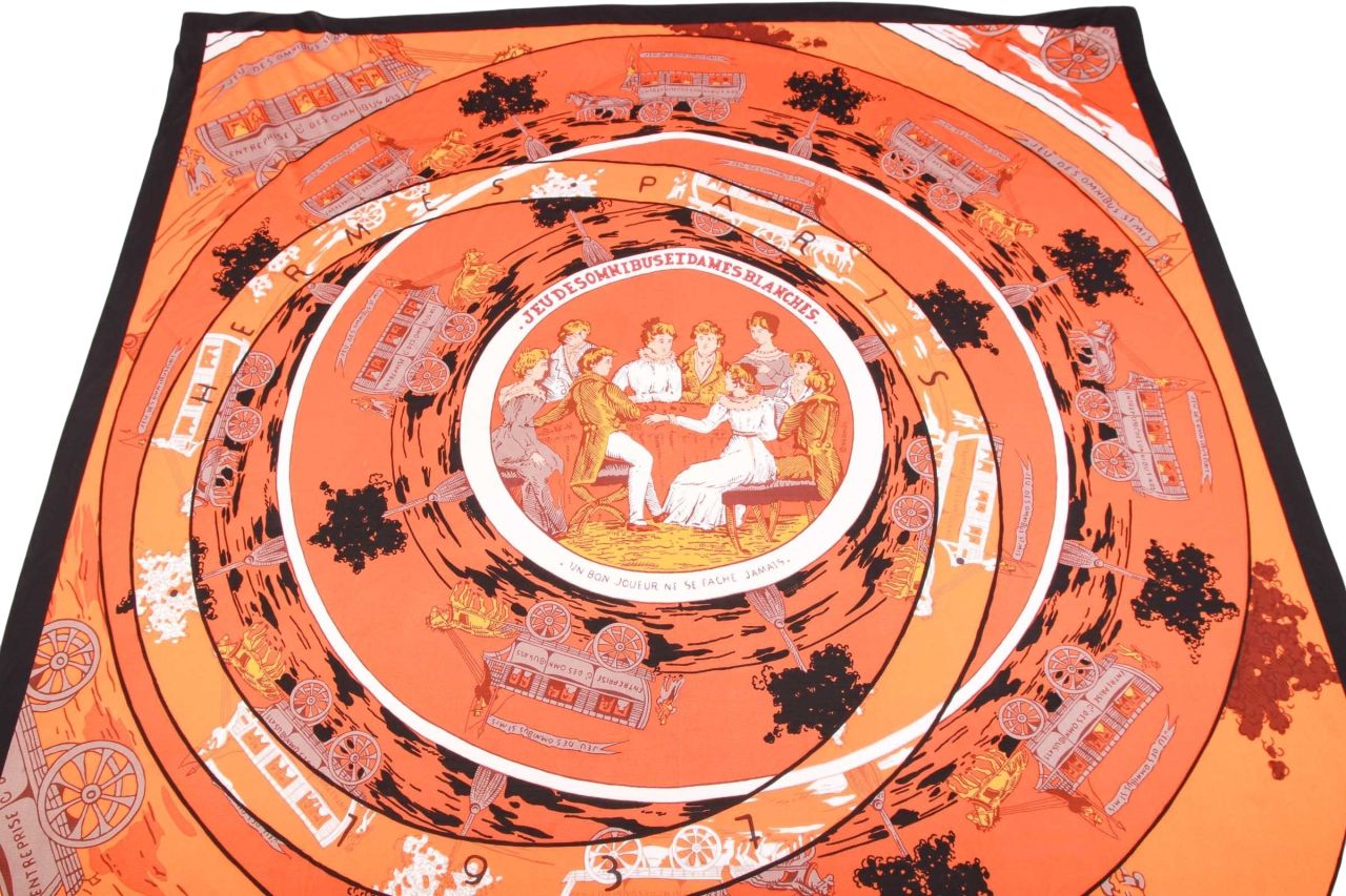 Hermès Seidentuch 90 x 90 Orange