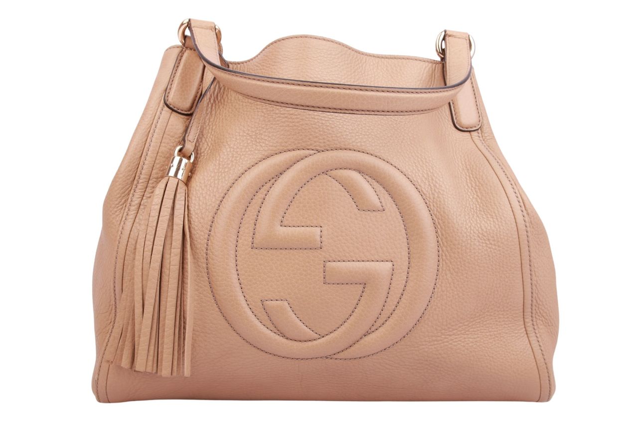 Gucci Soho Shopper Leder Beige