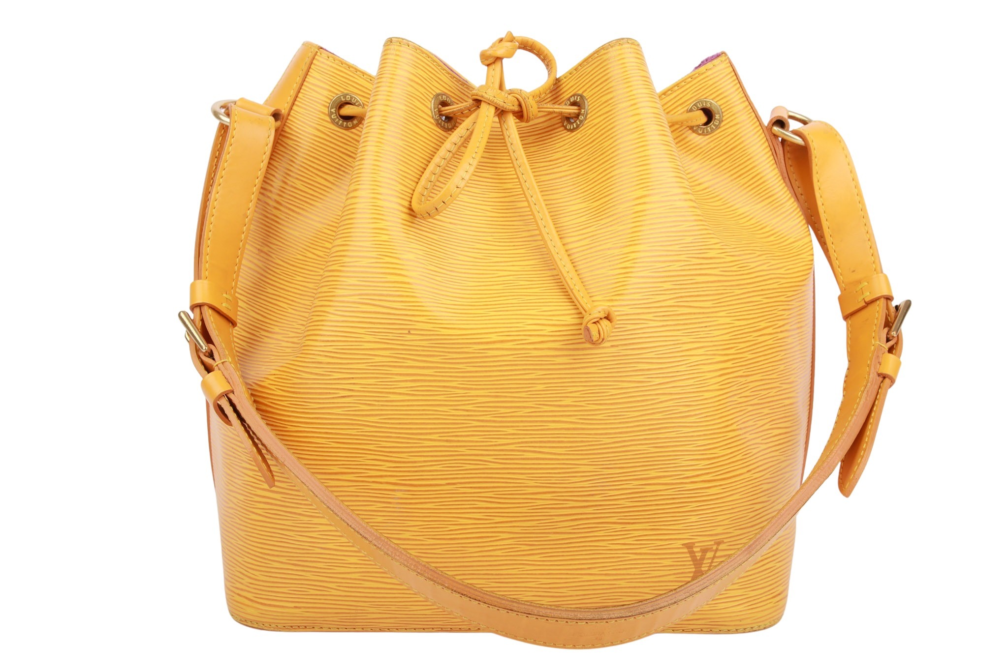 Louis Vuitton Sac Noé Petit Epi Leder Gelb