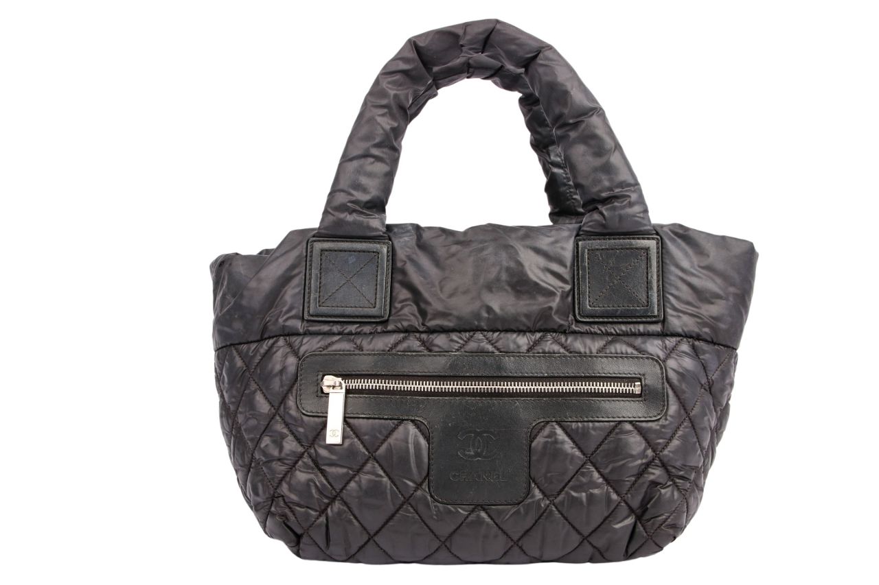 Chanel Cocoon Handtasche Nylon Schwarz