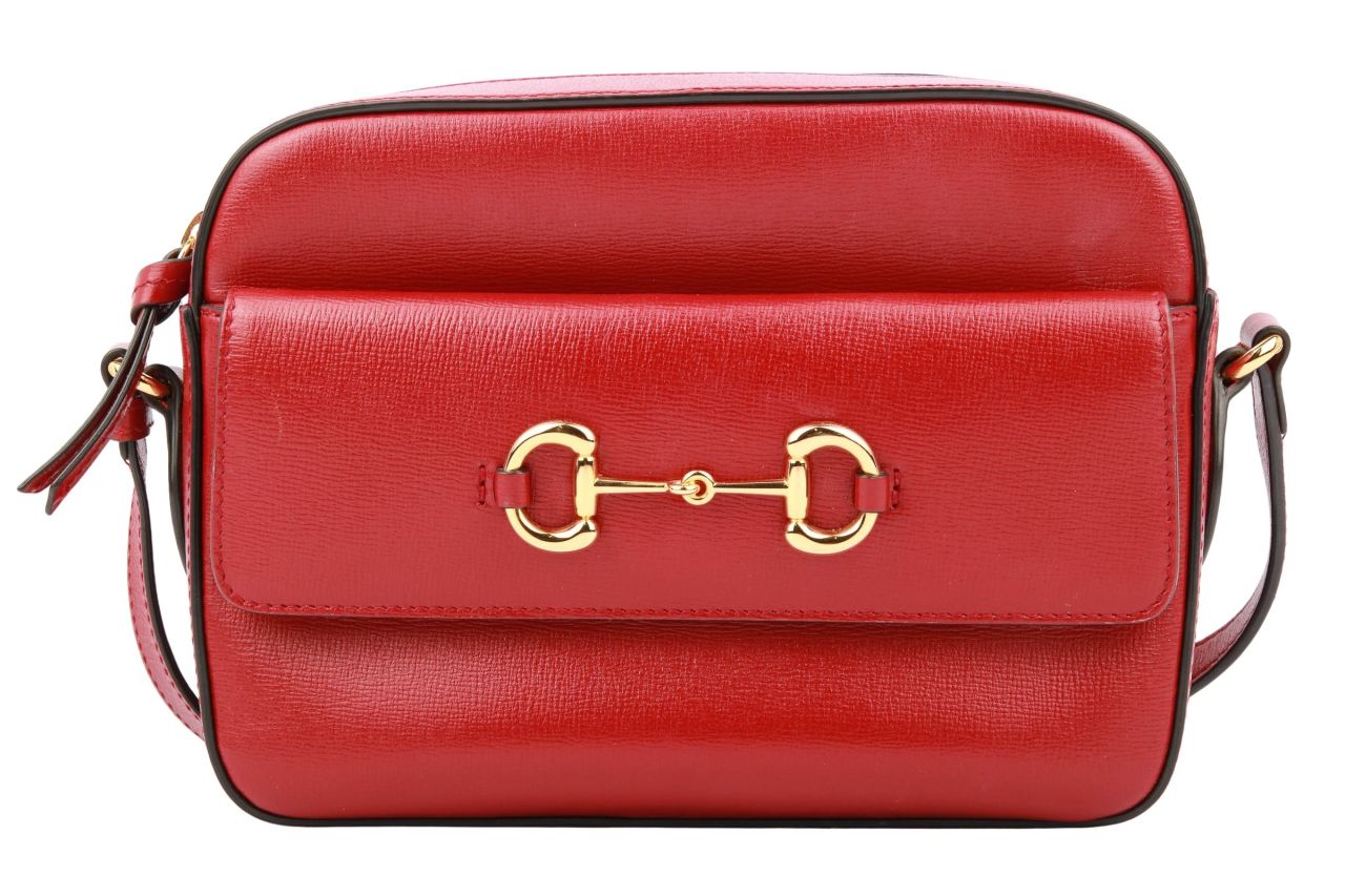 Gucci Horsebit 1955 Schultertasche Leder Rot