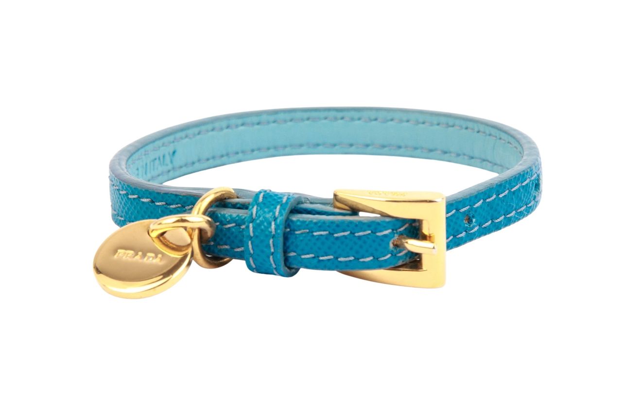 Prada Armband Leder Blau