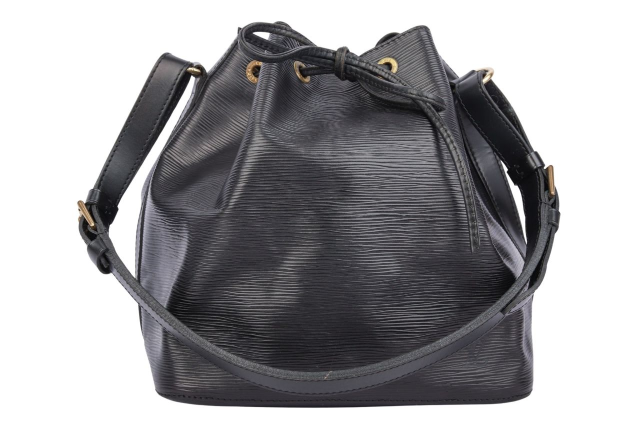 Louis Vuitton Sac Noé Petit Epi Leder Schwarz